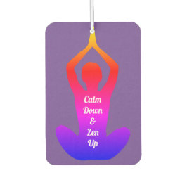 Beruhigen Sie sich und zen Sie Lila Chakras auf Autolufterfrischer