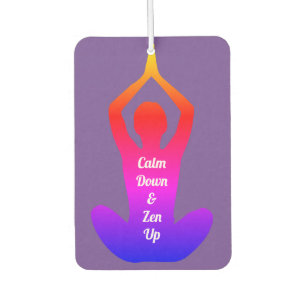 Beruhigen Sie sich und zen Sie Lila Chakras auf Autolufterfrischer