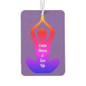 Beruhigen Sie sich und zen Sie Lila Chakras auf Autolufterfrischer (Rückseite)