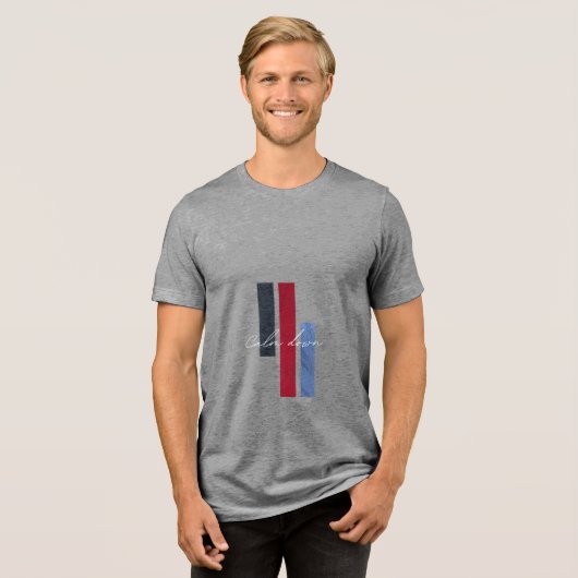 Beruhigen Tri-Blend Shirt (Vorderseite voll)