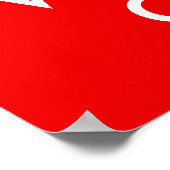 Beruhigen und auf Drucken schreiben behalten Poster (Ecke)