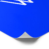 Beruhigen und auf Drucken schreiben behalten Poster (Ecke)