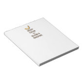 Beruhigen und Blasen eines Shofar Notepad behalten Notizblock (angewinkelt)