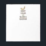 Beruhigen und Blasen eines Shofar Notepad behalten Notizblock<br><div class="desc">Ruhe und Entspannung an einem Shofar behalten</div>