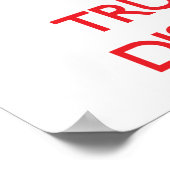 Beruhigen und dem Dispatcher vertrauen Poster (Ecke)