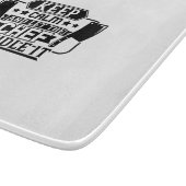 Beruhigen und den Koch Gelassen. Schneidebrett (Ecke)