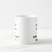 Beruhigen und diesen Putt behalten Kaffeetasse (Mittel)