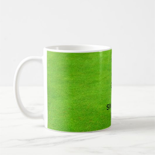 Beruhigen und diesen Putt behalten Kaffeetasse (Links)