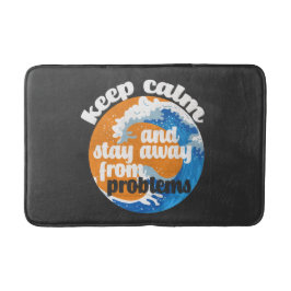 Beruhigen und von Problemen abweichen behalten Badematte