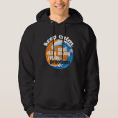Beruhigen und von Problemen abweichen behalten Hoodie (Vorderseite)
