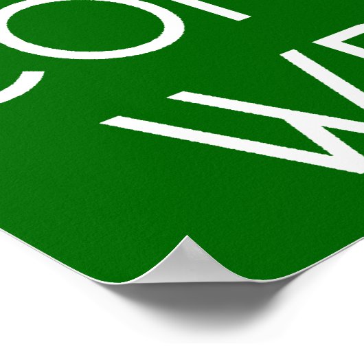 Beruhigen und weiter schreiben von Drucken Poster (Ecke)