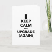 Beruhigen und wieder aktualisieren behalten feiertagskarte (Vorderseite)