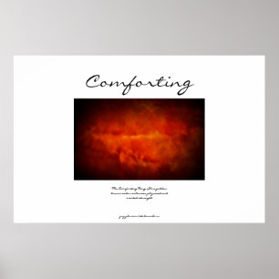 Beruhigend - Goldbraun - Feng Shui Poster