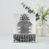 Beruhigende Ananas Postkarte (Stehend Vorderseite)