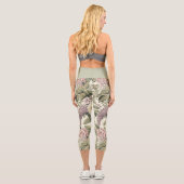 Beruhigende Blume Capri Leggings (Rückseite)
