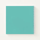 Beruhigende Farben Blumendruck Spiral-Notebook Notizblock (Rückseite)