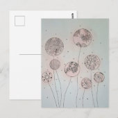 Beruhigende Gartensphären Mixed Media Postkarte (Vorne/Hinten)