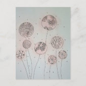 Beruhigende Gartensphären Mixed Media Postkarte (Vorderseite)