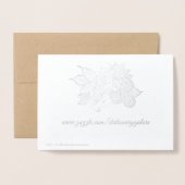 beruhigende Glückskarte Folienkarte (Rückseite mit Umschlag)