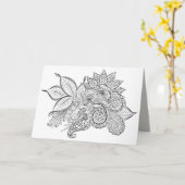 beruhigende Glückskarte Karte (Gelbe Blume)