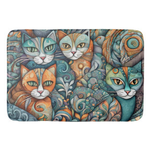 beruhigende Katzen 2 Badematte