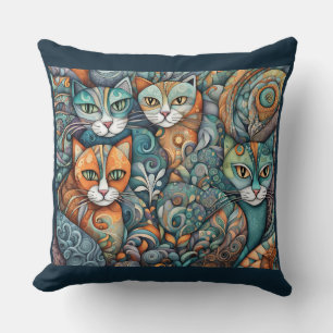 beruhigende Katzen 2 Kissen