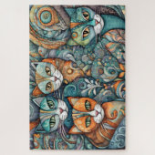 beruhigende Katzen 2 Rätsel Puzzle (Vertikal)