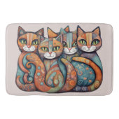 beruhigende Katzen 3 Badematte (Vorderseite)