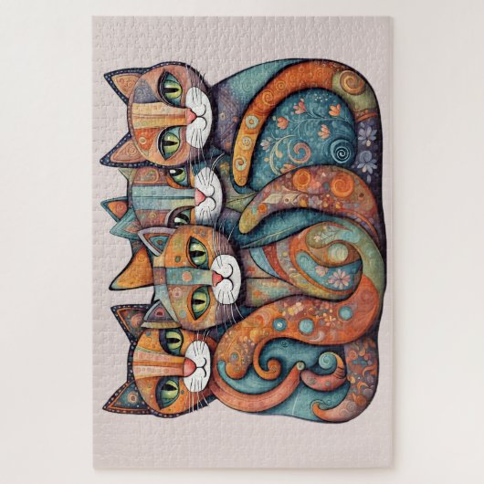 beruhigende Katzen 3 Rätsel Puzzle (Vertikal)
