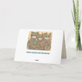 beruhigende Katzen 4 Grußkarte Karte (Rückseite)