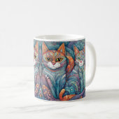 beruhigende Katzen Kaffeetasse (VorderseiteRechts)