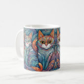 beruhigende Katzen Kaffeetasse (Vorderseite Links)