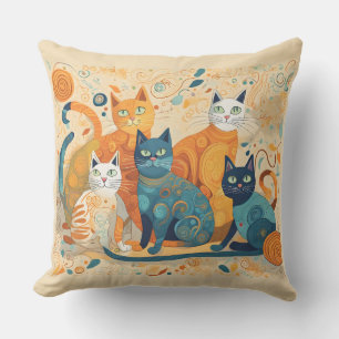 beruhigende Katzen Outdoor-Kissen Kissen