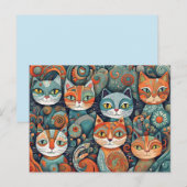 beruhigende Katzen Postkarte (Vorne/Hinten)