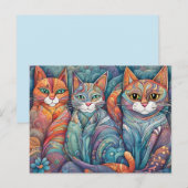 beruhigende Katzen Postkarte (Vorne/Hinten)