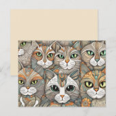 beruhigende Katzen Postkarte (Vorne/Hinten)