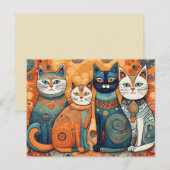 beruhigende Katzen Postkarte (Vorne/Hinten)