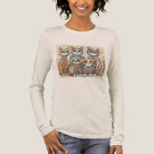beruhigende Katzen Tri-Blend Shirt (Vorderseite)