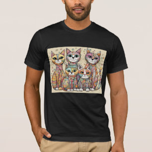Beruhigende Katzen Tri-Blend-Shirt T-Shirt