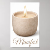 Beruhigende Kerze "Manifest" Geschenk Poster (Vorne)