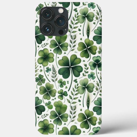 Beruhigende Kleeblätter Case-Mate iPhone Hülle (Rückseite)