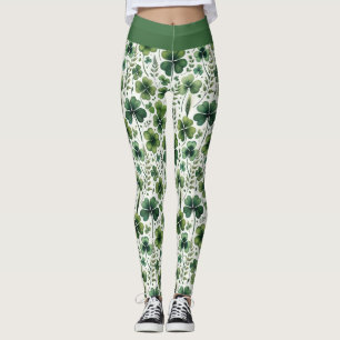 Beruhigende Kleeblätter Leggings