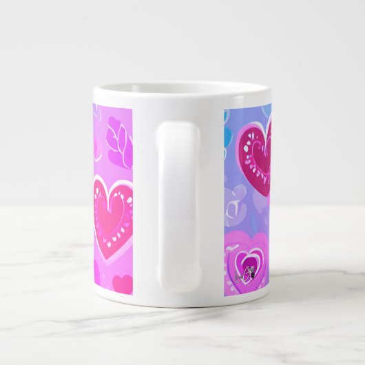 Beruhigende Liebe | Jumbo-Tasse (Rückseite)