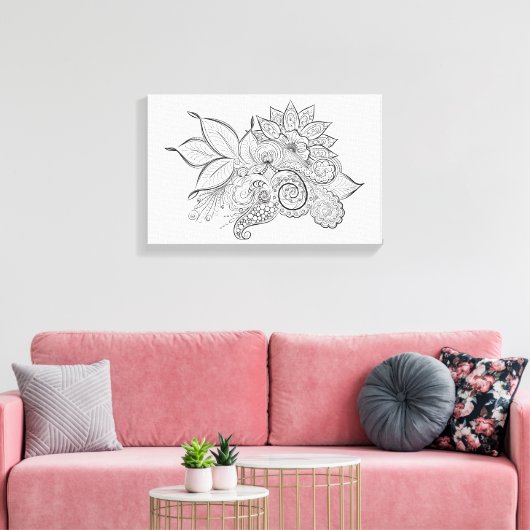 beruhigende Momente in eingepacktem Leinwand (Insitu (Wohnzimmer))