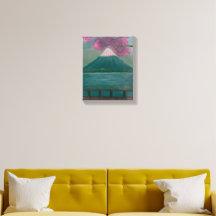 Beruhigende Naturwandkunst