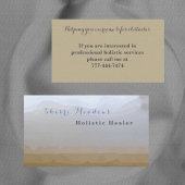 Beruhigende Visitenkarte für Wasserfarben