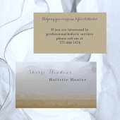 Beruhigende Visitenkarte für Wasserfarben