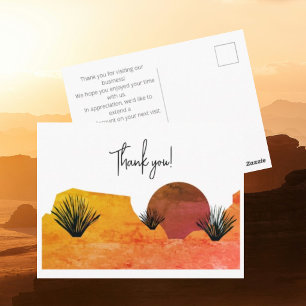 Beruhigende Wüstenmond-Meditation Danke Postkarte
