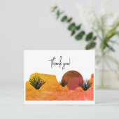 Beruhigende Wüstenmond-Meditation Danke Postkarte (Stehend Vorderseite)