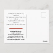 Beruhigende Wüstenmond-Meditation Danke Postkarte (Rückseite)